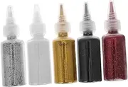 OFFIGAM 5pcs Glitter Powder for Craft Sequin Nail Art Manicure Accessories Artistic Nail Glitters Craft Acrylic Sequins Art Decorations Supplies