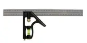 Bigdog COMBINATION SQUARE 300mm Etched Stainless Steel Blade, Removable Scriber