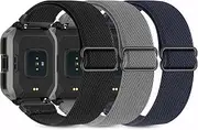 [Folavii] 20mm 22mm Stretchy Nylon Compatible with KOSPET Tank M1 Pro/M1/M2/M3/T2/T3 Smart Watch Bands, Quick Release Adjustable Replacement Wristbands for AMAZTIM C20 Pro/C20/M2/T2 Elastic Sport Strap