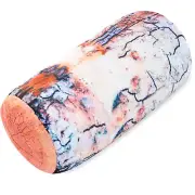 Microbead Bolster Neck Roll Pillow - Silky Feel, Platanus Log