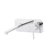 MIXX WELS 5 Star 5L/min Chrome Basix Shea Wall Plate Mixer 11SL265CL