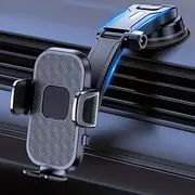 Car Phone Holder,Multi Functional Suction Cup Instrument Panel Car Phone Holder,Adjustable Horizontally and Vertically Cell Phone Holder,Universal Dashboard Stand Compatible with All Mobile Phones
