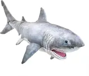 Folkmanis Great White Shark Hand Puppet, Grey
