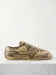 [Dries Van Noten] Dries Van Noten - Paneled Snake-effect Leather Sneakers - Snake print - IT36.5 IT 36.5 Animal print