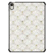 iPad Air 11-inch (M2/M3) iPad Impact Case White Marble and Gold Art Deco Scales Pattern
