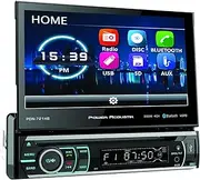 Power Acoustik PD-721B 7" Incite Single-DIN in-Dash Motorized LCD Touchscreen DVD Receiver with Detachable Face & Bluetooth