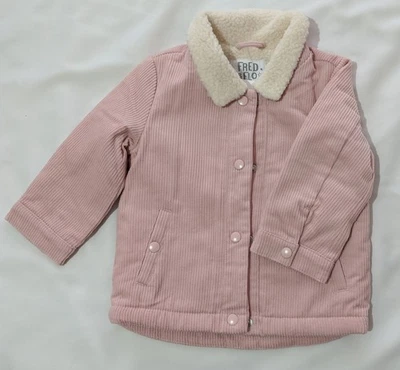Fred & Flo Baby Pink Corduroy Jacket - Size 9-12 Months