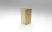 CUSTOM Acrylic Plinth - Gold Mirror Clad Square Plinths
