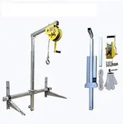 Manual winch 10/25mLifting Tool Folding Crane Lifting Bracket Manual Winch Assembly Air Conditioner Lifting Machine Marine Puller(Folding side 25M)