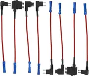8pcs Inline Fuse Holder Car Plug Socket Adapter Automotive Fuse Tap Kit
