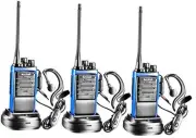 Rechargeable Long Range Two-Way Radios with Earpiece Headsets 3 Pack AR-6