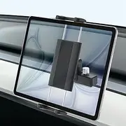 EXSHOW Tesla Tablet Holder for Passenger, Tesla Model 3/Y Co-Pilot Tablet Mount for Air Vent, [Anti-Shake - 6 Hooks Clip] Tesla Road Trip Essentials for iPad Pro Air Mini, Tab, iPhone, 4-13" Devices