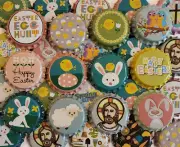 100 Easter Homebrew Beer Bottle Crown Caps Decoration Home Brew