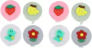 TEHAUX 2sets 4pcs Retractable Measuring Tape Cartoon Design Mini Measure Tapes for and Carrying for Sewing and Crafting Family and Friends 4pcs*2