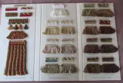 Wesley Mancini Collection Drapery Upholstery Fabric Tassel Fringe Trim Sample Bk