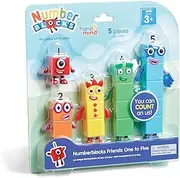 hand2mind Numberblocks Friends One to Five Figures, Toy Figures Collectibles, Small Cartoon Figurines for Kids, Mini Action Figures, Character Figures, Play Figure Playsets, Imaginative Play Toys