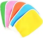 WOONEKY Bath Exfoliating Gloves Set Pcs Bath Scrubbing Gloves for Body Exfoliating Mitts Random