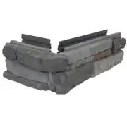 M-Rock Faux Stone Siding 20"W Durable Ledger Stone Cement Corner in Nottoway