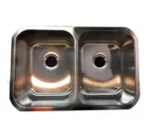 50/50 Double Basin Stainless Steel 32 in Undermount Kitchen Sink