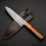 Custom Handmade Damascus Steel Bushcraft Survival Outdoor Kitchen Chef Knife