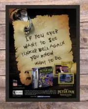 2002 Peter Pan Return To Neverland Framed Vintage Magazine Print Ad/Poster Art
