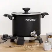Devanti 5L Wax Melter Candle Making 1200W Melting Pot Furnace Pour Spout Soap