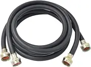 TT Flex UPC Approve Black Rubber Washing Machine Hose Inlet Hose 3/4FHT3/4FHT6FTOne-pair