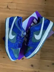 US 8.5 Nike SB Dunk Low Deep Royal Blue and Vintage Green Free Shipping AU