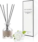 Reed Diffuser Set,4.1 Oz Gardenia Scented Oil Diffuser with 5 Reed Sticks,Home F