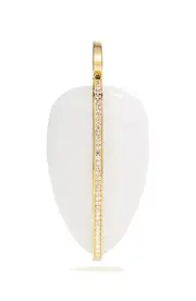 BY PARIAH XL Diamond Pebble Pendant in White Jasper at Nordstrom One Size