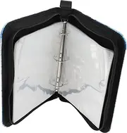 BCOATH Cards Album Folder with Zipper Card Binder and Collectibles Portable Storage with Hand Strap for Collectors