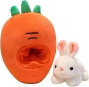 Bunny Stuffed Animal,Soft Cute Stuffed Carrot - Comfort Animal Toy Dolls for Kids Teens Toddler Boys Family Birthday Sleep Nursery Party
