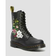 DR. MARTENS WOMEN'S SZ. US 5 1490 FLORAL BLOOM LEATHER MID-CALF BOOTS NEW/BOX