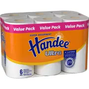 Handee Ultra Paper Towel Rolls 6 pack
