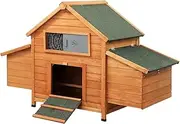 Alopet Chicken Coop with Openable Roof Wooden Outdoor Pet Hutch