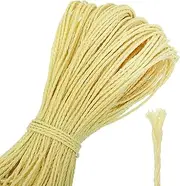 uxcell Yellow 100lb 0.8mm Diameter 100Ft Fishing Line Wind Chime String Kite Line