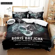 a3259 Bed Sheets ed Boris Brejcha Bedding Set Cute Quilt Cover Bed Cover With Pillowcase Boys Adult Home3-Piece Bedding Set (1 Duvet Cover + 2 Pillow