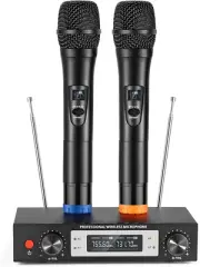 Microfonos Inalambricos Profesionales Para Karaoke Presentadores Vlogger DJ New