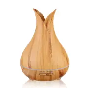 400lML Electric Wood Grain Time Mode Cool Mist Humidifier Aroma Essential Oil Diffuser LED lights Aroma Humidifier