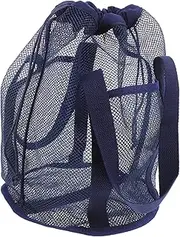 Generic Travel Storage Bag Portable Mesh Organizer with Drawstring Closure for Efficient Clothing Makeup Organization for Business Trips and Family Outings