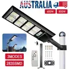LED Solar Street Light IP65 Radar Sensor Outdoor Lamp Remote Control+Pole Garden