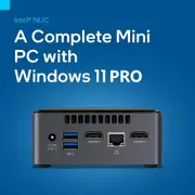 Intel NUC Mini Desktop PC 4" Dual-Core 8GB RAM 120GB SSD Win 11 Pro WIFI + BT