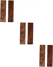 Hohopeti 3sets Wood Carving Kit Walnut Wood Blocks Thin Blocks for Crafting for Boys and Girls Adults 2pcs*3