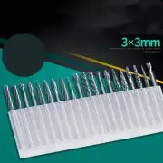 3*3mm Tungsten Steel Solid Carbide Burrs for Dremel Rotary Tool Drill Bit 20Pcs
