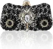 [Emprier] Rhinestone Clutch Purses for Women Evening Wedding Bag Bridal Handbags Party Clutch
