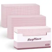 150PCS Grid Ruled Index Cards, 3x5 Graph Ruled Index Cards Lined Flashcards