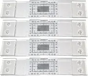 Monitoring Record Tell Tale Monitor Corner Monitor - 4 Pack Measure and Record Instrument for Monitoring Wall Deformation and, Measuring Instrument Contrast Calipers