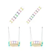 Bird Perch Ladder Scratcher Stand for Parrotss Conure Budgies Platform