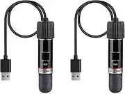 Binxind 2X USB Mini Aquarium Heating Rod for Fish Tank 26°C Constant Temperature Heater Submersible Thermostat Heater 10W