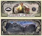 George Bush 43rd President 1 Million Dollars Novelty Note X 500 Note Dealer Lot